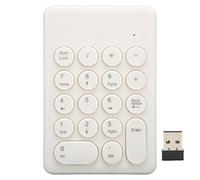 lvifloae MLD-269 tastie di tastiera numerica wireless a 18 chiavi Mini tastiera portatile 2,4 g Connessione wireless Contabilità bancaria Banking Engineering Laptop Numeric Keys Design (Bianco)