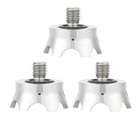 lvifloae Piedini per treppiede in acciaio inossidabile con filettatura maschio 3/8", piedini antiscivolo di ricambio per Benro Gitzan Leofoto Accessori per montaggio su fotocamera per