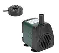 lvifloae Pompa sommergibile per acquario con fontana illuminata Pompa per fontana sommergibile per laghetto piccolo 110 V per giochi d'acqua Stagni da esterno Acquari Acquari USA (欧规220V)