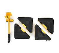 lvifloae Portable Heavy Furniture Mover Tool with 180° Rotatable Crowbar Thickened ABS Universal Wheels Anti Slip Handle Easy Transport Shifter for Sofa Bed Cabinet