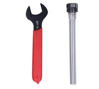 lvifloae Portapinza Portautensili con codolo cilindrico ER11 Pinza Mandrino Asta di prolunga con chiave Accessori per fresatura CNC C10ER11A150L 150mm (lvifloaeBmcFvxb-11)