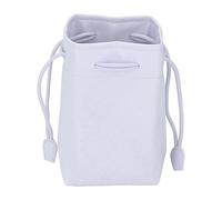 lvifloae PU Leather Drawstring Pouch Bag Portable Universal Instant Camera Film Printer Storage Organizer (White)