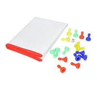 lvifloae Set di giochi da tavolo Ludo portatile in tessuto non tessuto con serpente e scala, gioco di scacchi educativo per famiglie per bambini che viaggiano a casa e giocano