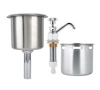 lvifloae Set di vasche da bagno in acciaio inossidabile, rubinetto per lavello, accessorio per caffetteria, strumento per il lavaggio, in ottone cromato, durevole, per uso