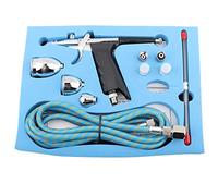 LVIFLOAE Spray Gun Gun Gerger Aerografo Aerografo Set Airbrush Compressor Paint Set Guns Spruzzatore di vernici con controllo spray regolabile 3 tazze multi -scopo per la pittura