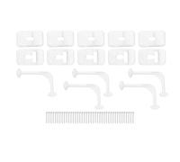 lvifloae Supporto per porta, chiusura a T a 90 gradi da 5 pezzi con viti | Supporti con montaggio a vite in due pezzi per porte di , , roulotte e cargo.