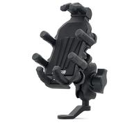 lvifloae supporto per telefono motociclistico supporto per telefoni motociclisti per ammortizzatore a 360 ° Ruota regolabile compatibile con e altri smartphone (Nero)