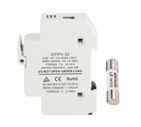 lvifloae Supporto Solare fotovoltaico 1P 32A 1000VDC, Kit fotovoltaico 1000VDC 20A per interruzione di cortocircuito, Supporto Solare fotovoltaico Kit Supporto fotovoltaico