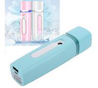 lvifloae USB Nano Mister Umidificatore portatile portatile idratante spruzzatore viso 28ml verde chiaro per il trucco cura della pelle (Verde chiaro)