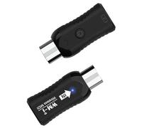 Lvifloae Wireless Attatore MIDI Attatore ricaricabile Audio Transmitter a 2,4 GHz Transmit a bassa latenza Silent MIDI Connettore MIDI per strumenti a fiato Tastiera per pianoforte