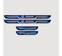 lvjiena 4 Pezzi Auto Battitacco per Volvo EX30 2023-, in Acciaio Inox Soglia Porta Anti-Graffio Protezione Benvenuto Pedaliera Decorazione Accessori,E