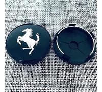 lvjiena 4 Pezzi Coprimozzi Auto per Ferrari 60MM, Impermeabile Antipolvere Tappi Coprimozzo Anti Ruggine Tappi Centrali Ruota Badge Accessori,C
