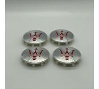 lvjiena 4 Pezzi Coprimozzi Auto per Maserati Ghibli Granturismo Levante Quattroporte Grecale GT GC 60mm, Impermeabile Antipolvere Tappi Coprimozzo Anti Ruggine Tappi Centrali Ruota Badge Accessori