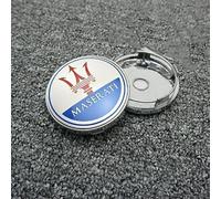 lvjiena 4 Pezzi Coprimozzi Auto per Maserati Ghibli Levante 60 mm, Impermeabile Antipolvere Tappi Coprimozzo Anti Ruggine Tappi Centrali Ruota Badge Accessori,B