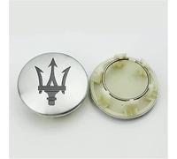 lvjiena 4 Pezzi Coprimozzi Auto per Maserati Levante Quattroporte Ghibli Granturismo 55 mm, Impermeabile Antipolvere Tappi Coprimozzo Anti Ruggine Tappi Centrali Ruota Badge Accessori