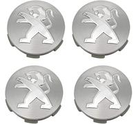 lvjiena 4 Pezzi Coprimozzi Auto per Peugeot 3008 307 408 308S 508L 4008, 60 mm, Impermeabile Antipolvere Tappi Coprimozzo Anti Ruggine Tappi Centrali Ruota Badge Accessori