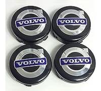 lvjiena 4 Pezzi Coprimozzi Auto per Volvo S60 S90 XC40 XC60 V90 V60 S40 S80L 62mm, Impermeabile Antipolvere Tappi Coprimozzo Anti Ruggine Tappi Centrali Ruota Badge Accessori