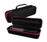 LVKAYCE Custodia rigida per asciugacapelli Revlon originale 1.0/Plus 2.0, borsa da viaggio portatile compatibile con tutte le marche di spazzole ad aria calda volumizzanti (rosso rosa)