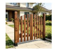LVLDAWA Cancelli da Giardino per Esterni, Porte in Legno Vintage Carbonizzate, Divisorio in Legno Autoportante L'interno Cortile di Casa, Dimensioni Personalizzabili (Colore : Marrone, Taglia : 75x8