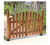 LVLDAWA Cancelli da Giardino per Esterni, Porte in Legno Vintage Carbonizzate, Divisorio in Legno Autoportante L'interno Cortile di Casa, Dimensioni Personalizzabili (Colore : Marrone, Taglia : 130x