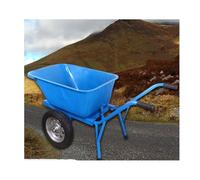 LVLDAWA Rimorchio Da Giardino, Rimorchio Ribaltabile Per Giardino E Cortile, Carriola Ribaltabile Per Esterni Con Ruote Per Tosaerba(A-55x137cm)