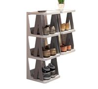 LVLDAWA Scarpiera Organizer, Scaffale Verticale Salvaspazio Scarpe Strette, Scarpiera Multistrato In Plastica Semplice Scale Per Corridoio, Soggiorno(Grey,B)
