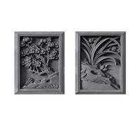 LVLDAWA Scultura Decorativa Parete Traforata, Nuova Teiera Retrò In Stile Cinese, Decorazione Parete Per La Casa Decorazione 3D, Pendente, Appendino Parete Per Veranda(C)