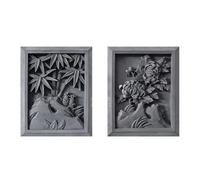 LVLDAWA Scultura Decorativa Parete Traforata, Nuova Teiera Retrò In Stile Cinese, Decorazione Parete Per La Casa Decorazione 3D, Pendente, Appendino Parete Per Veranda(D)