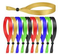 LVNRIDS Braccialetti Eventi in Tessuto Multicolore, 100 pezzi Braccialetto Eventi Riutilizzabile e Regolabile, Braccialetti Colorati per Eventi, Festival, Concerti e Feste