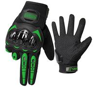 LVNRIDS Gants de Moto, Gants à Écran Tactile Plein Doigt pour hommes et femmes pour la Course de Moto, Escalade, Chasse, Motocross Verde L