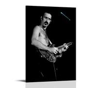 LVOAWAAMU Frank Zappa Black and White Art, poster decorativo da parete, per soggiorno, camera da letto, 40 x 60 cm