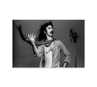 LVOAWAAMU Frank Zappa Black And White Fan Art, poster decorativo da parete, per soggiorno, camera da letto, 30 x 45 cm