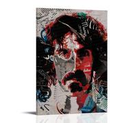 LVOAWAAMU Frank Zappa Singer Colorful Art, poster decorativo da parete, per soggiorno, camera da letto, 20 x 30 cm