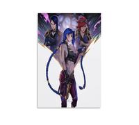 LVOAWAAMU Game Arcane League of Legends Role Poster decorativo da parete, per soggiorno, camera da letto, decorazione moderna per camera da letto, 60 x 90 cm