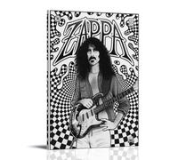 LVOAWAAMU The Singer Frank Zappa Black And White Fan Art - Stampa da parete, decorazione moderna per camera familiare, 60 x 90 cm