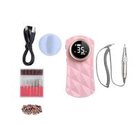 Lvpradior Trapano elettrico portatile per unghie, 35000 giri/min, strumenti per manicure e pedicure, con 6 punte per trapano per unghie e 26 nastri abrasivi, per unghie acriliche, unghie in gel, uso