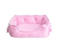 LvRao Animale Domestico Letto per Gatto Cane Cucciolo Divano Morbido Calda Casette, Ceste Casa Cani (Pink, 58 * 40 * 22CM)