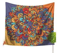 LvRao Mandala Indiano Arazzo Telo Etnico da Parete Psychedelic Tappezzeria Boemia per Decorare Pareti Tavoli Tovaglia da Picnic e Telo da Mare (Mandala #11, 150 * 130cm)