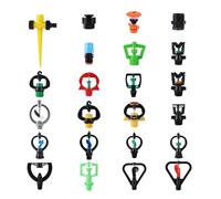 LVSELINGI 3 ugelli for irrigazione a Goccia con Filettatura Interna ed Esterna da 1/2 Pollice, Testa a Farfalla, Rotazione a 360 Gradi(0278)