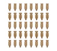 LVSELINGI 50 Pezzi ugello atomizzatore in Ottone da 0,1-0,7 mm Filettatura Maschio 3/16" spruzzatore ad Alta Pressione for irrigazione Giardino for Prato all'aperto(0.1mm Nozzle)