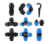 LVSELINGI Accessori for valvole a Sfera in PE da 20 mm, Giunto rapido, Gomito, deviatore a Tre Vie, connettore for valvola a in plastica(2707)