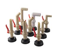 LVSELINGI Adattatore for Serbatoio IBC S60X6, Raccordo for valvola Water Cube for irrigazione da Giardino, 1/2", 3/4", 1", a Sfera, Interruttore for Tubo Flessibile, for Rubinetto(8716)