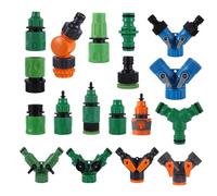 LVSELINGI Deviatore for irrigazione da Giardino, Attacco rapido 4/7 mm, Adattatore for Rubinetto a Y, connettore for Tubo filettato Maschio-Femmina for Sistema di a Goccia(0758)