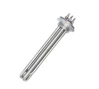 LVSELINGI Elemento riscaldante Elettrico DN32 220V/380V 9KW Resistenza al Riscaldamento ad Immersione dello scaldabagno Tubolare in Acciaio Inossidabile for Caldaia Cheerfully(Heater Only)