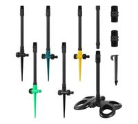 LVSELINGI Irrigatore a Diffusione con Asta di prolunga filettata da 1/2 Pollice, Base for Testina irrigazione a Scomparsa Regolabile 0 a 360°, Strumento for delle Piante(9747)