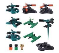 LVSELINGI Irrigatore Rotante a 360 Gradi, irrigatore con Base a 3 Bracci, direzione di spruzzo Regolabile, connettore rapido da 1/2", for Giardino e Prato(0755)