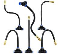 LVSELINGI Kit di spruzzatura Flessibile Fai da Te 5-20 m for irrigazione Giardino, rimozione della Polvere, nebulizzazione, Raffreddamento, umidificazione(DIY 15m)