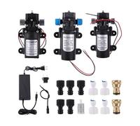 LVSELINGI Pompa Booster autoadescante DC12V 60W 72W 6L 5L/min 18mm 1/2" filettata for irrigazione da Giardino a Membrana ad Alta Pressione(8101)