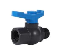 LVSELINGI Regolatore for valvola a Sfera in PVC da 3/4" 1" con Giunto in, a Filettatura Interna su Esterna, Interruttore for l'approvvigionamento idrico Giardino(4522)