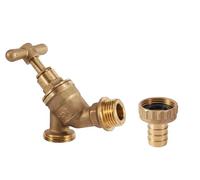 LVSELINGI Rubinetto in Ottone IBC S60X6 Adattatore for Serbatoio G1/2" Valvola for Rubinetto del Strumento con valvola a Sfera for Tubo da Giardino for(4293)